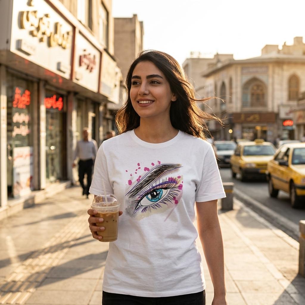 Watercolour eye graphic art women's t-shirt – LQQV