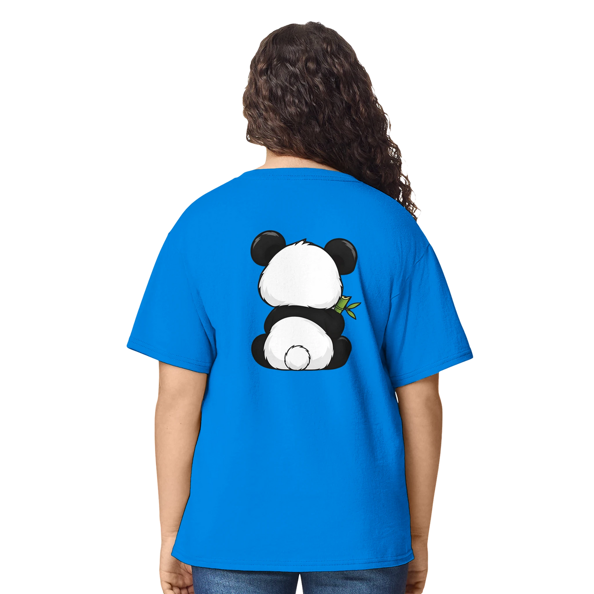 Grumpy panda kids t-shirt, front and back panda print – LQQV