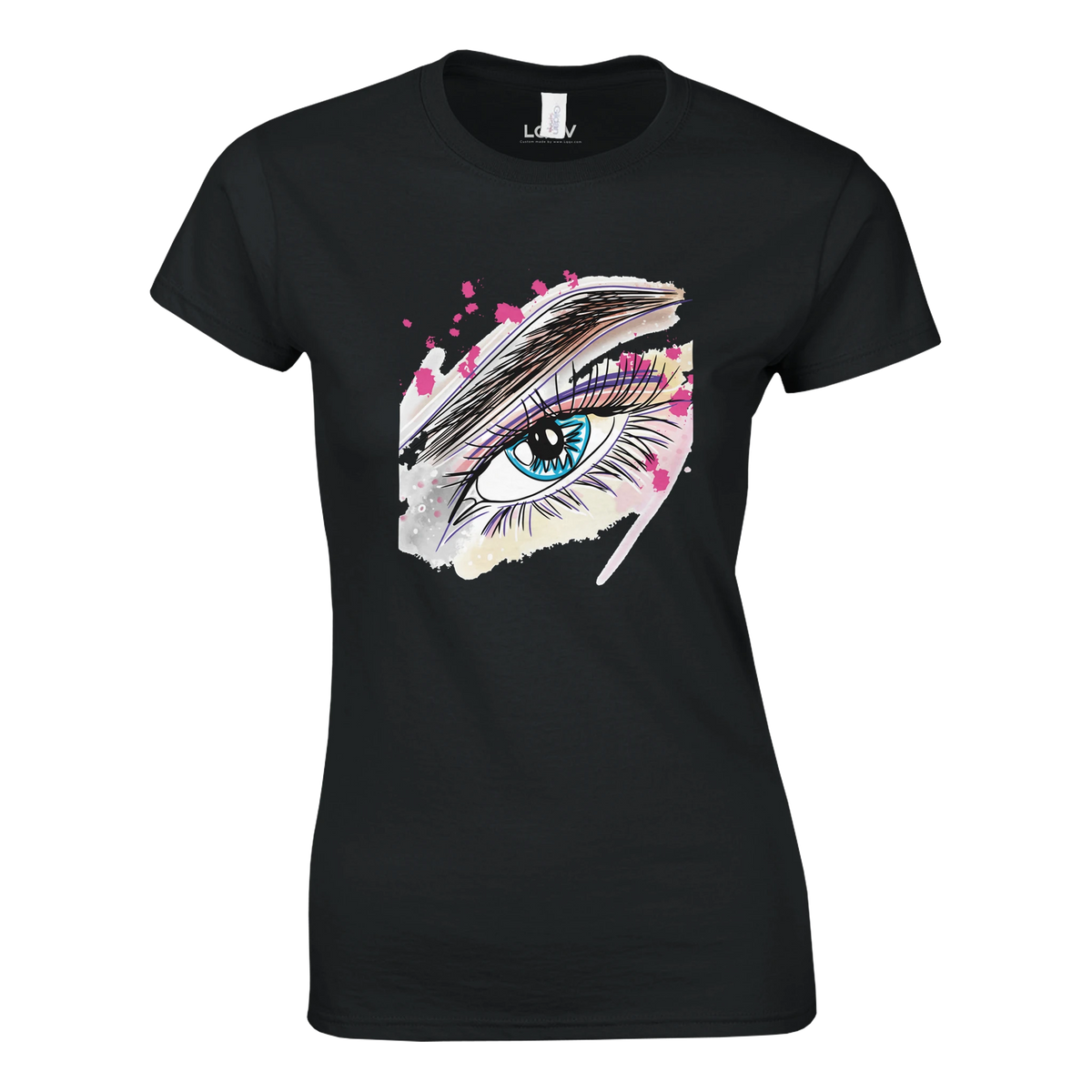 Watercolour eye graphic art women's t-shirt – LQQV