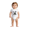 Grumpy panda baby bodysuit, panda on front and back – LQQV