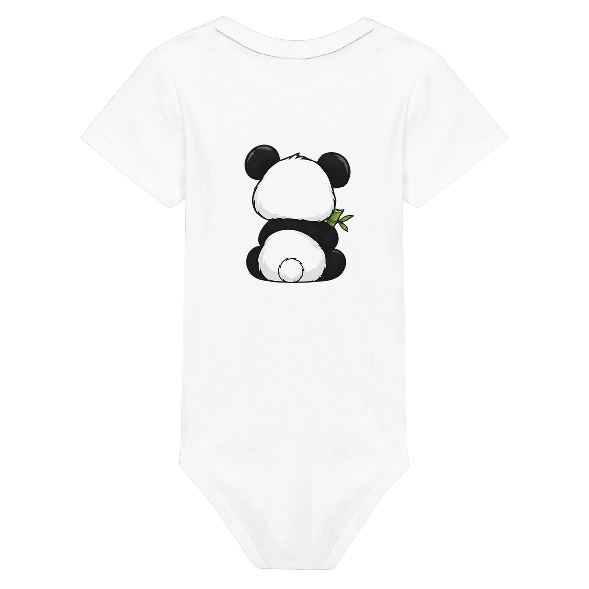 Grumpy panda baby bodysuit, panda on front and back – LQQV