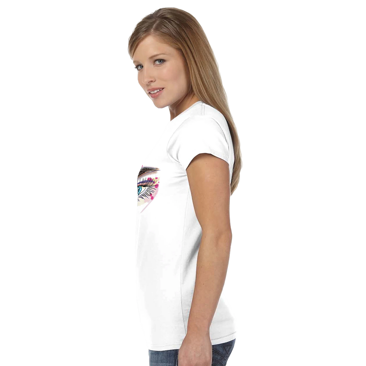 Watercolour eye graphic art women's t-shirt – LQQV