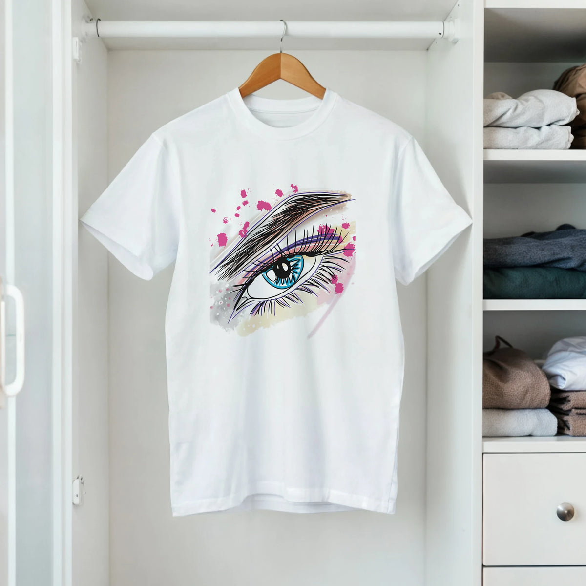 Watercolour eye graphic art women's t-shirt – LQQV