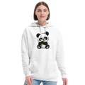 Grumpy panda eating bamboo hoodie, recycled blend unisex – LQQV