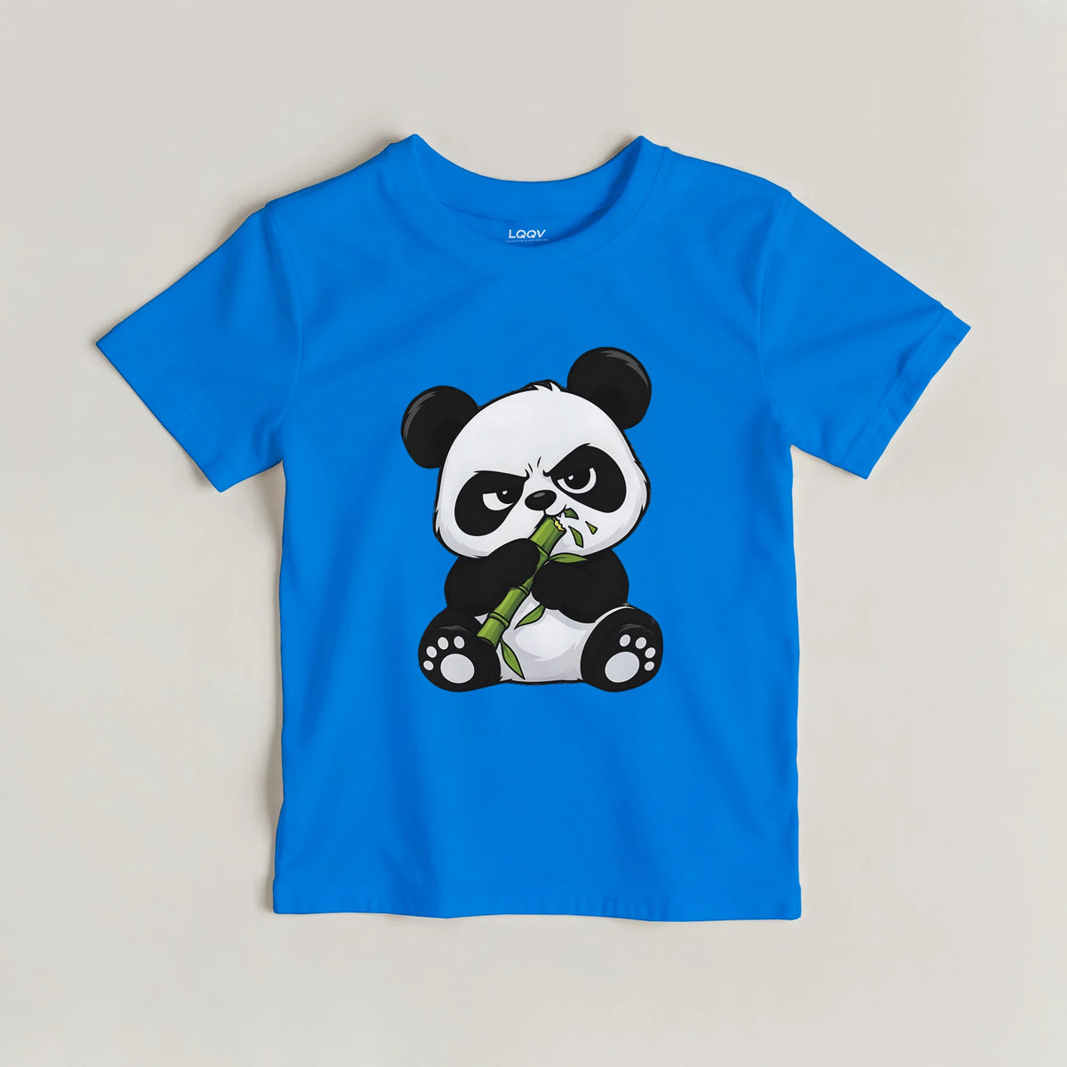 Grumpy panda kids t-shirt, front and back panda print – LQQV