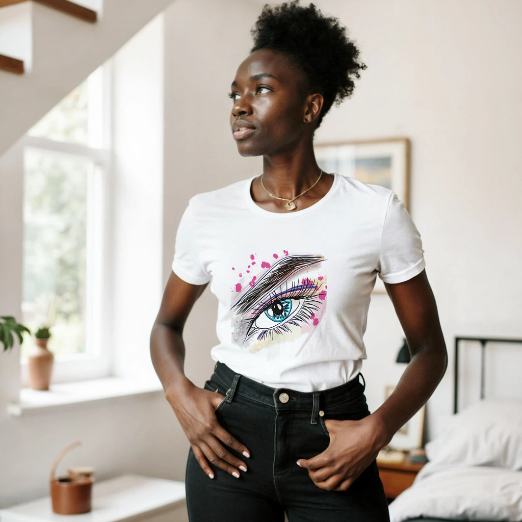 Watercolour eye graphic art women's t-shirt – LQQV
