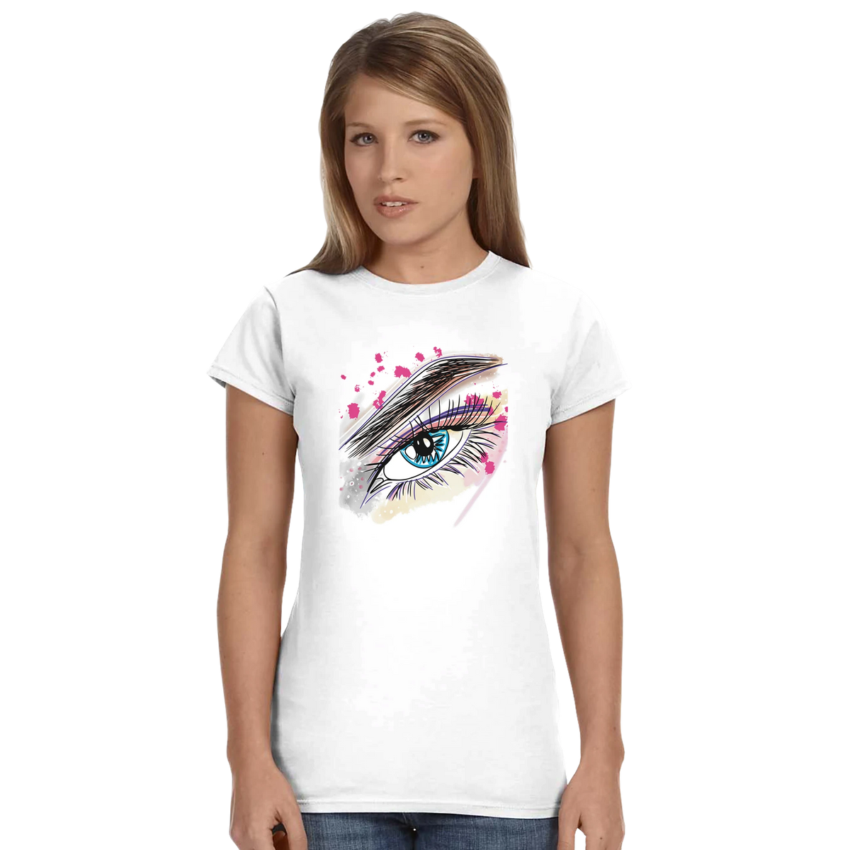 Watercolour eye graphic art women's t-shirt – LQQV