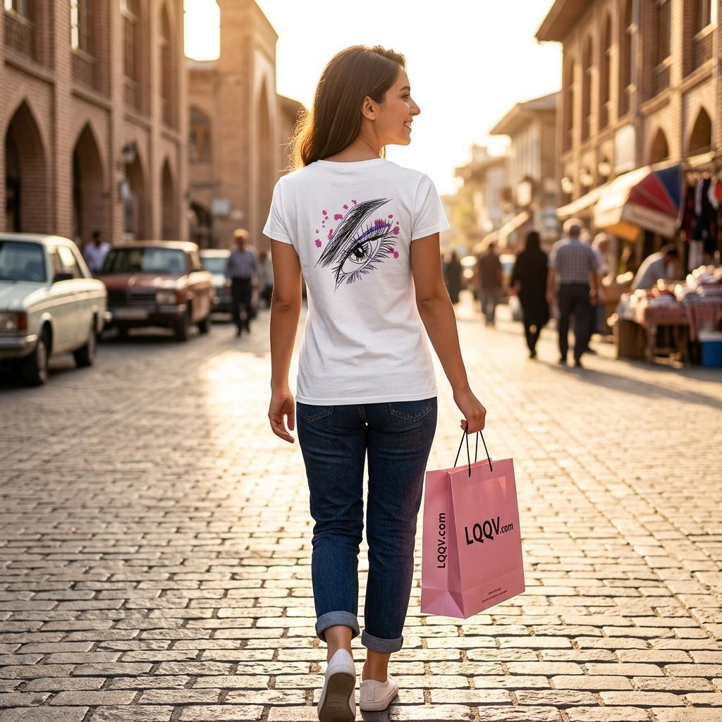 Watercolour eye graphic art women's t-shirt – LQQV