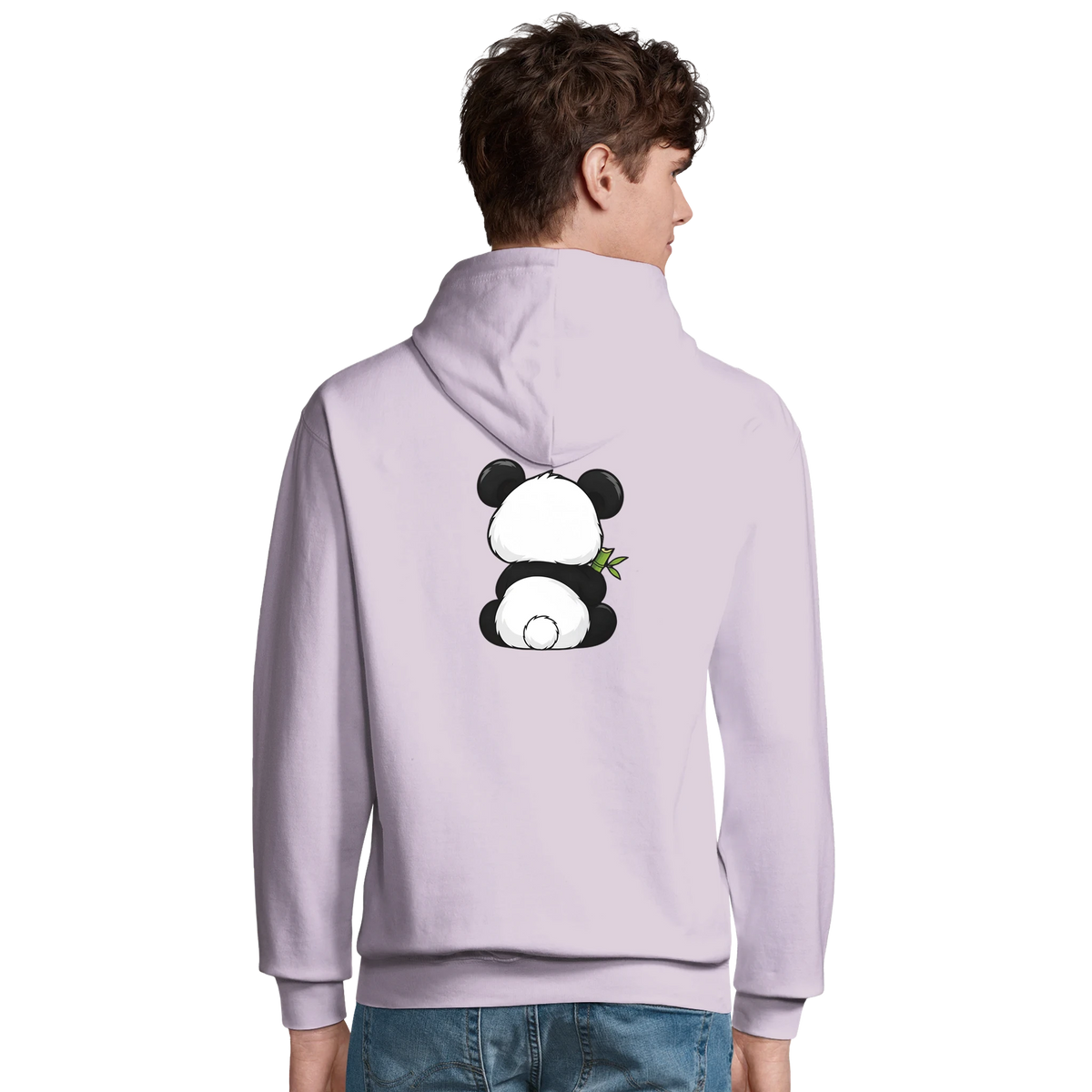 Grumpy panda eating bamboo hoodie, recycled blend unisex – LQQV