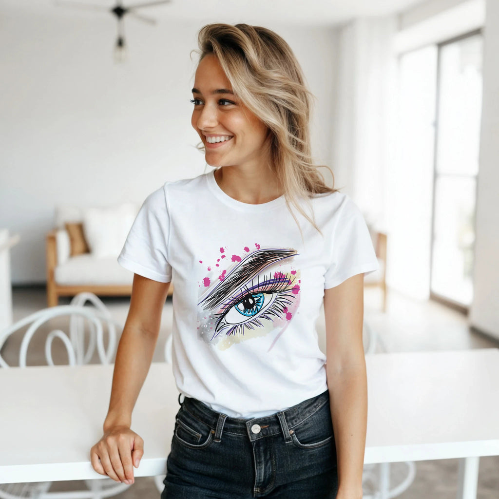 Watercolour eye graphic art women's t-shirt – LQQV