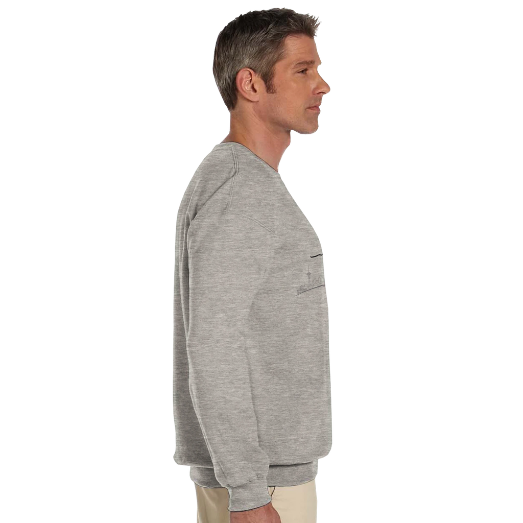 Tehran skyline sweatshirt with طهران calligraphy and Made in Iran stamp – LQQV