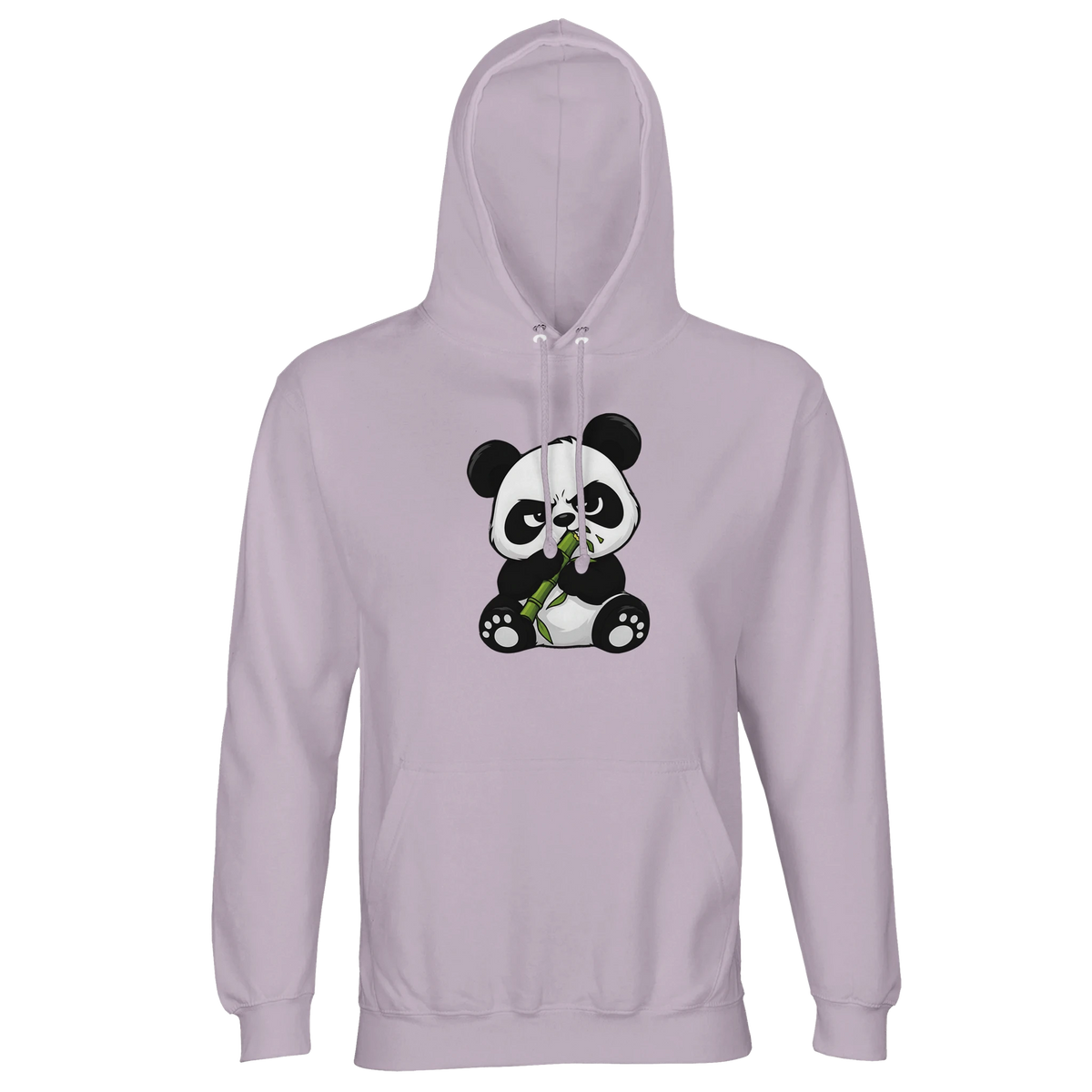 Grumpy panda eating bamboo hoodie, recycled blend unisex – LQQV
